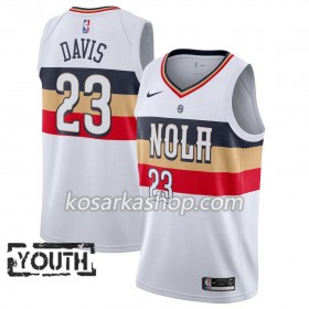 Dres New Orleans Pelicans Anthony Davis 23 Nike 2018-19 Bijela Swingman - Dječji